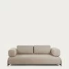 Compo 3 Seater Sofa In Beige, 232 Cm