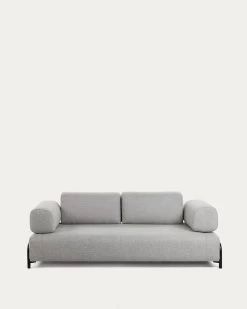 Compo 3 Seater Sofa In Light Grey 232 Cm | Kave Home -Quality Furniture Store S589BB14 1V02