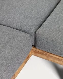 Zalika 5-seater Corner Sofa And Solid Acacia Coffee Table Set (100% FSC) | Kave Home 16 Zalika 5-seater Corner Sofa And Solid Acacia Coffee Table Set (100% FSC) | Kave Home -Quality Furniture Store S639M46 1D02