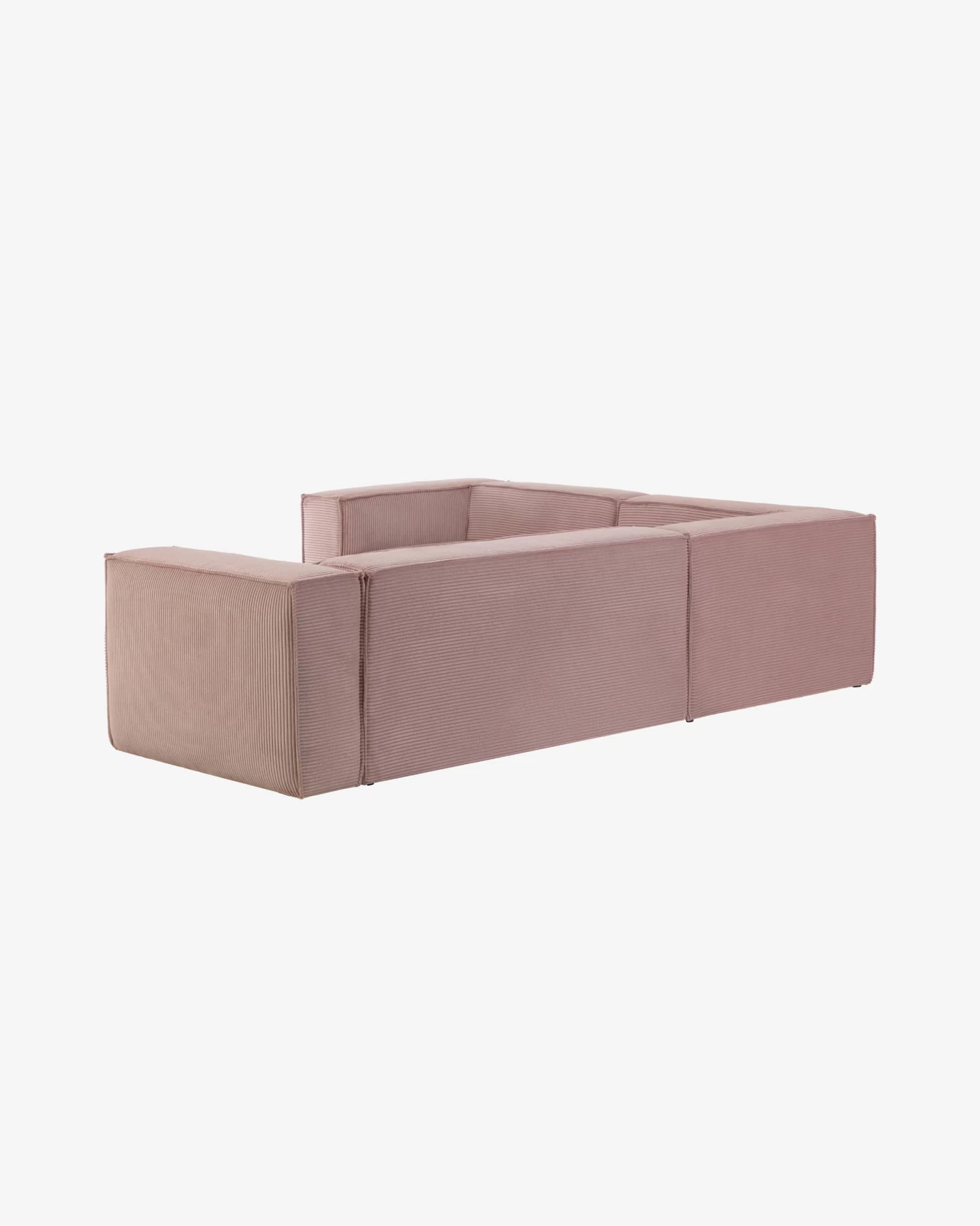 Blok 4 Seater Corner Sofa In Pink Wide Seam Corduroy 320 X 230 Cm / 230 X 320 Cm | Kave Home 9 Blok 4 Seater Corner Sofa In Pink Wide Seam Corduroy 320 X 230 Cm / 230 X 320 Cm | Kave Home - Image 7