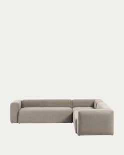 Blok 6 Seater Corner Sofa In Beige 320 X 320 Cm | Kave Home -Quality Furniture Store S684GR39 1V02