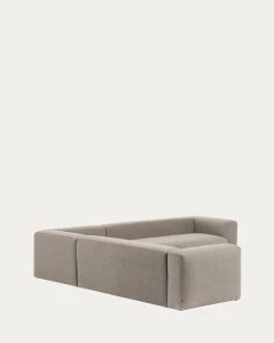 Blok 6 Seater Corner Sofa In Beige 320 X 320 Cm | Kave Home -Quality Furniture Store S684GR39 1V04