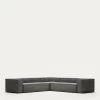 Blok 6 Seater Corner Sofa In Grey Wide Seam Corduroy 320 X 320 Cm | Kave Home 1 Blok 6 Seater Corner Sofa In Grey Wide Seam Corduroy 320 X 320 Cm | Kave Home -Quality Furniture Store S684LN15 1V01