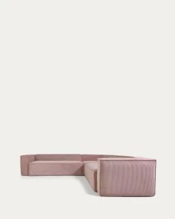 Blok 6 Seater Corner Sofa In Pink Wide Seam Corduroy 320 X 320 Cm | Kave Home 13 Blok 6 Seater Corner Sofa In Pink Wide Seam Corduroy 320 X 320 Cm | Kave Home -Quality Furniture Store S684LN24 1V02