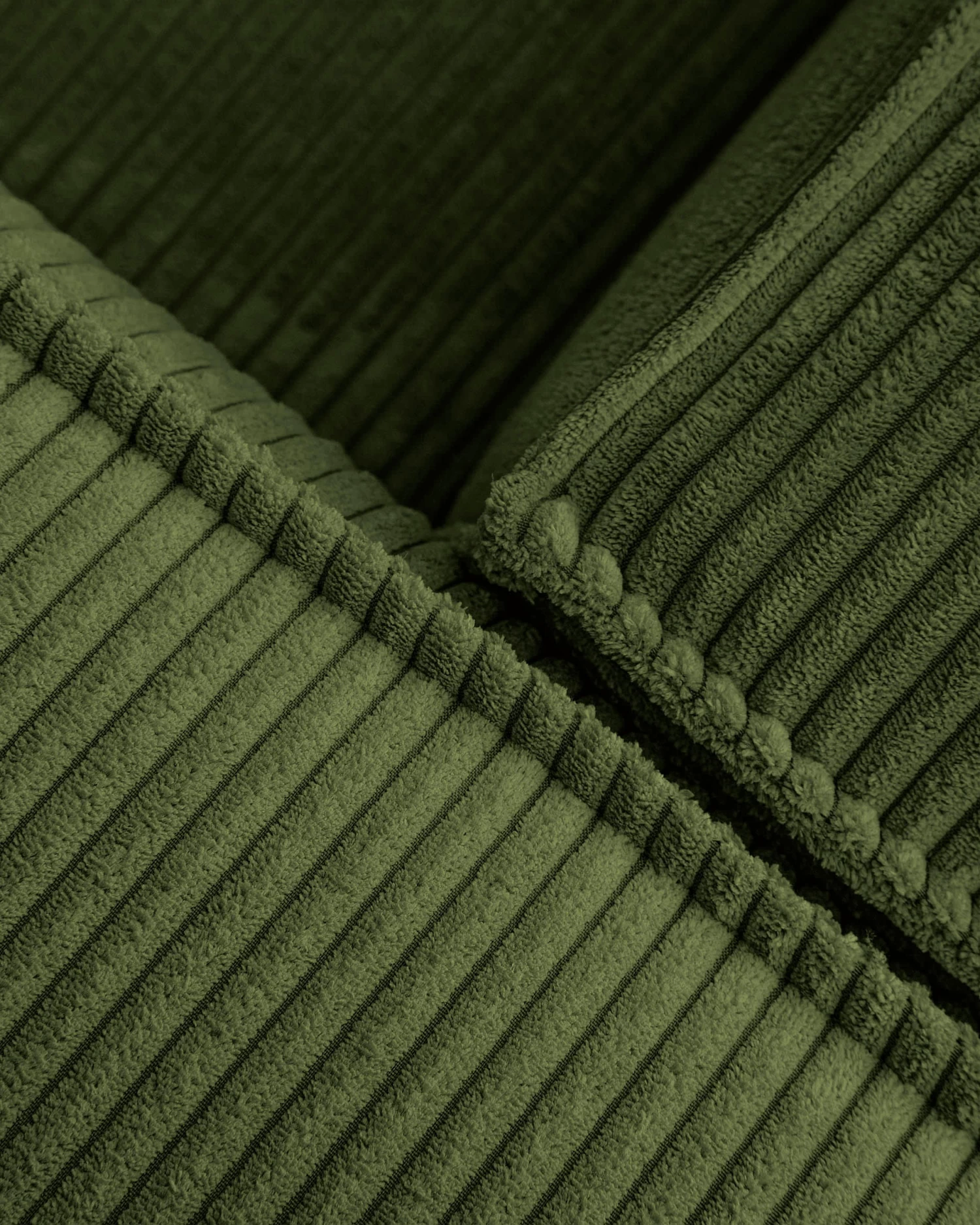 Blok 5 Seater Corner Sofa In Green Wide Seam Corduroy 320 X 290 / 290 X 320 Cm | Kave Home 10 Blok 5 Seater Corner Sofa In Green Wide Seam Corduroy 320 X 290 / 290 X 320 Cm | Kave Home - Image 8
