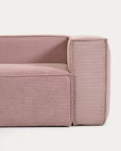 Blok 5 Seater Corner Sofa In Pink Wide Seam Corduroy 320 X 290 / 290 X 320 Cm | Kave Home 12 Blok 5 Seater Corner Sofa In Pink Wide Seam Corduroy 320 X 290 / 290 X 320 Cm | Kave Home -Quality Furniture Store S685LN24 1D02
