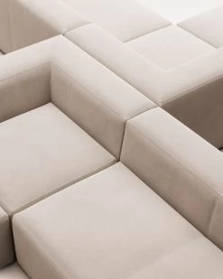 Blok 4 Seater Corner Sofa In Beige 290 X 290 Cm | Kave Home 13 Blok 4 Seater Corner Sofa In Beige 290 X 290 Cm | Kave Home -Quality Furniture Store S686GR39 1D01