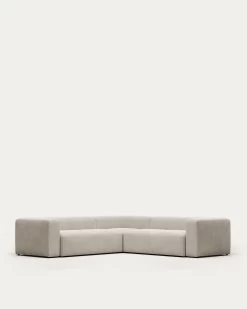 Blok 4 Seater Corner Sofa In Beige 290 X 290 Cm | Kave Home