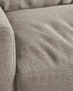 Noa 3 Seater Sofa In Beige With Dark Finish Legs 230 Cm | Kave Home -Quality Furniture Store S707GC12 1D06