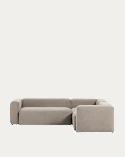 Blok 3 Seater Corner Sofa In Beige, 290 X 230 Cm / 230 Cm 290 Cm -Quality Furniture Store S717GR39 1V02