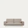Noa 3 Seater Sofa In Beige With Natural Finish Legs 230 Cm | Kave Home 2 Noa 3 Seater Sofa In Beige With Natural Finish Legs 230 Cm | Kave Home -Quality Furniture Store S718GC12 1V01