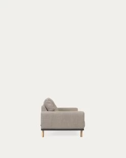Noa 3 Seater Sofa In Beige With Natural Finish Legs 230 Cm | Kave Home -Quality Furniture Store S718GC12 1V03