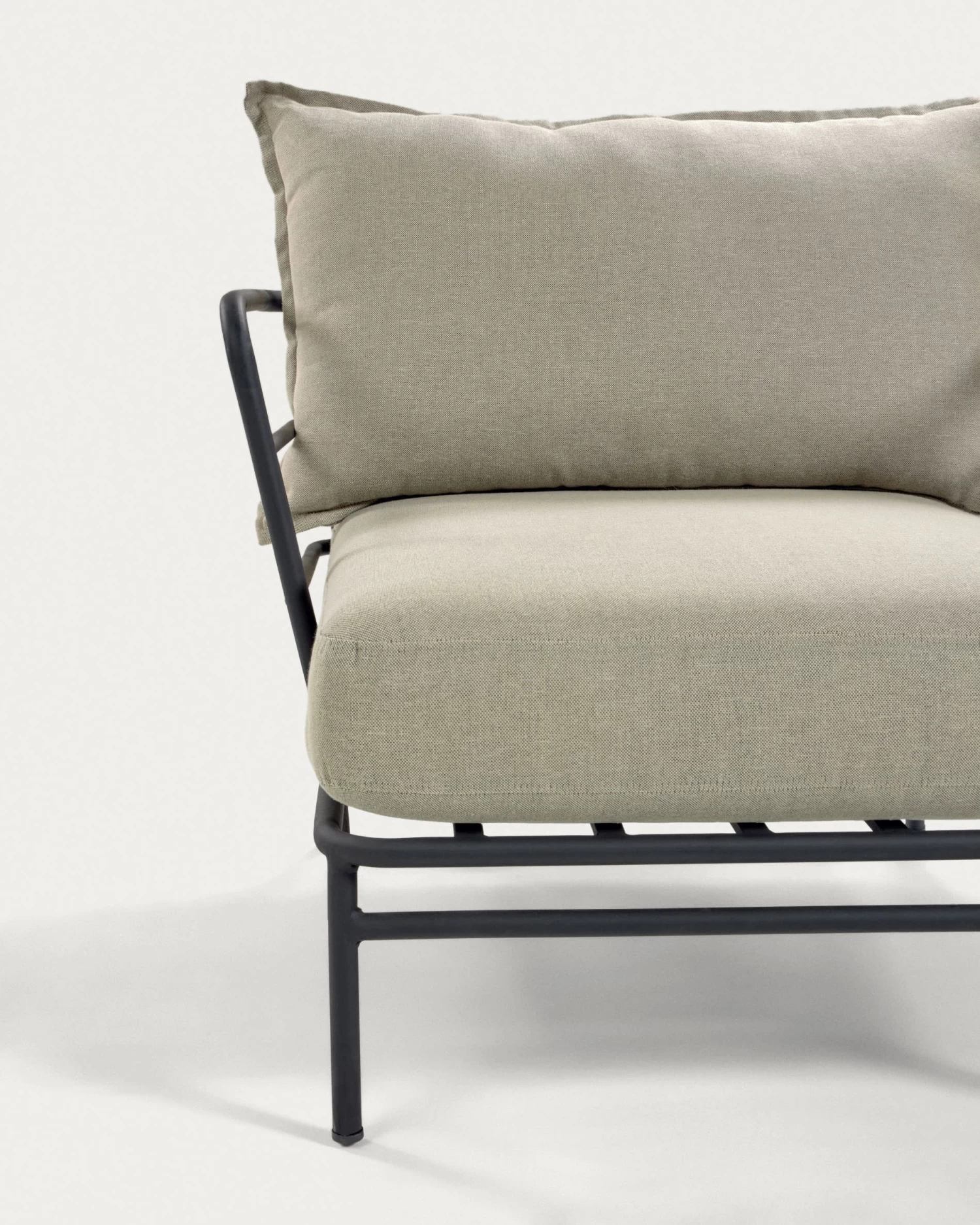 Mareluz Black Steel Armchair | Kave Home 5 Mareluz Black Steel Armchair | Kave Home - Image 3