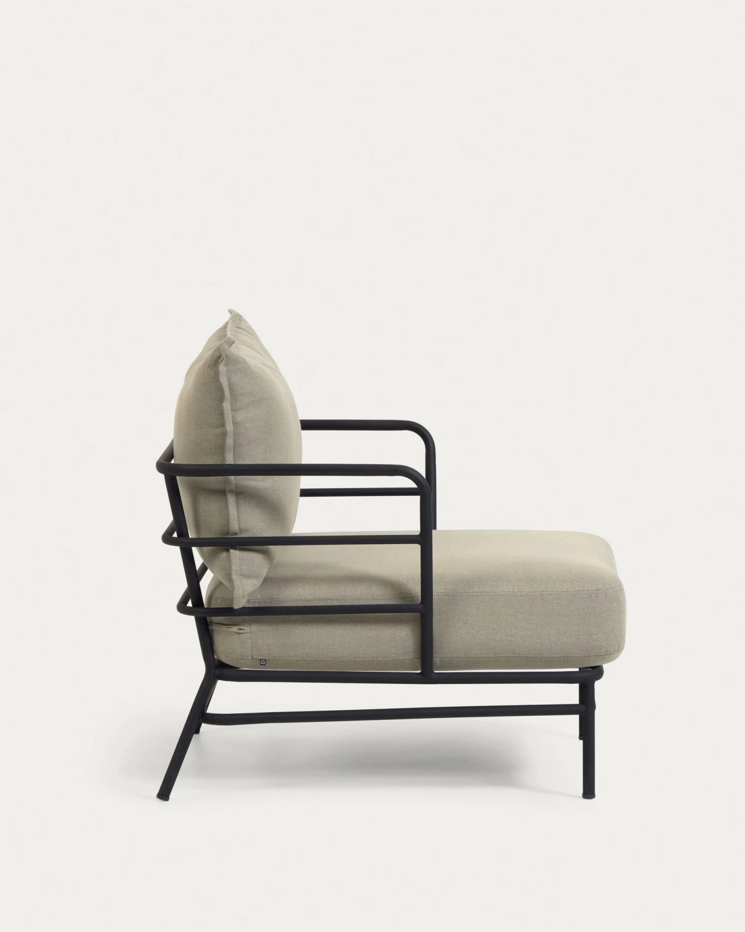 Mareluz Black Steel Armchair | Kave Home 8 Mareluz Black Steel Armchair | Kave Home - Image 6