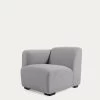 Legara Sofa Seat With Left-hand Armrest In Light Grey 80cm | Kave Home -Quality Furniture Store S749MN14 1V01