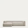Blok 3 Seater Sofa With Left-hand Chaise Longue In Beige 300 Cm | Kave Home 1 Blok 3 Seater Sofa With Left-hand Chaise Longue In Beige 300 Cm | Kave Home -Quality Furniture Store S751GR39 1V01