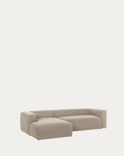 Blok 3 Seater Sofa With Left-hand Chaise Longue In Beige 300 Cm | Kave Home 15 Blok 3 Seater Sofa With Left-hand Chaise Longue In Beige 300 Cm | Kave Home -Quality Furniture Store S751GR39 1V02
