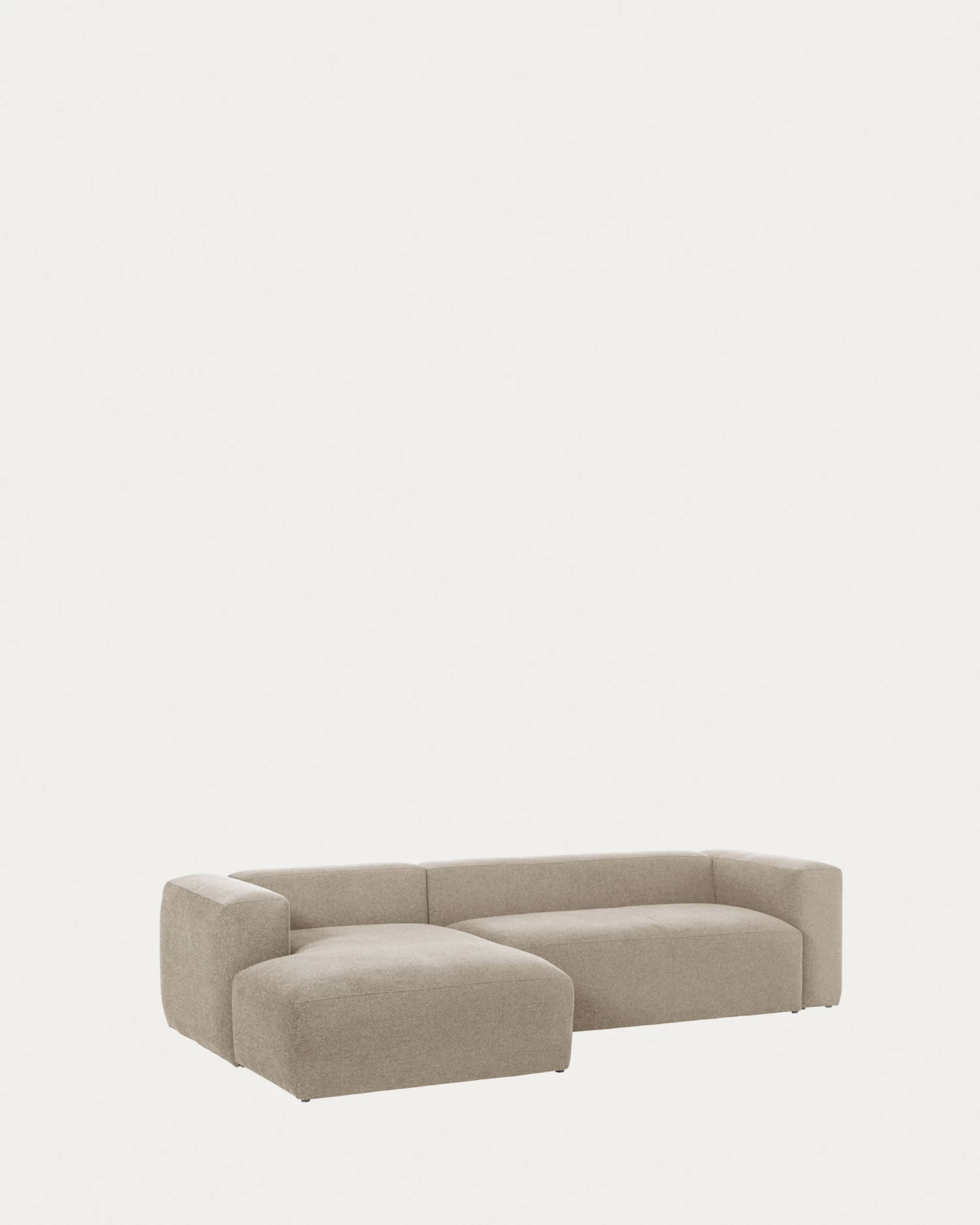 Blok 3 Seater Sofa With Left-hand Chaise Longue In Beige 300 Cm | Kave Home 7 Blok 3 Seater Sofa With Left-hand Chaise Longue In Beige 300 Cm | Kave Home - Image 5