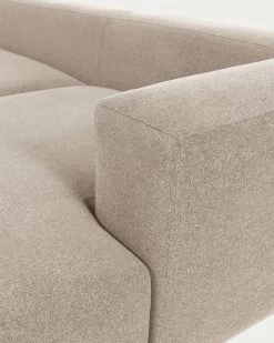 Blok 3 Seater Sofa With Right-hand Chaise Longue In Beige 300 Cm | Kave Home 15 Blok 3 Seater Sofa With Right-hand Chaise Longue In Beige 300 Cm | Kave Home -Quality Furniture Store S752GR39 1D02