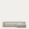 Blok 3 Seater Sofa With Right-hand Chaise Longue In Beige 300 Cm | Kave Home 2 Blok 3 Seater Sofa With Right-hand Chaise Longue In Beige 300 Cm | Kave Home -Quality Furniture Store S752GR39 1V01