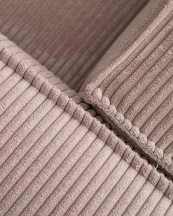 Blok 3 Seater Sofa With Right Side Chaise Longue In Pink Wide Seam Corduroy 300 Cm | Kave Home 20 Blok 3 Seater Sofa With Right Side Chaise Longue In Pink Wide Seam Corduroy 300 Cm | Kave Home -Quality Furniture Store S752LN24 1D04