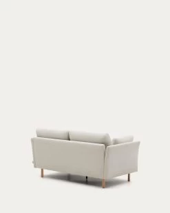 Gilma 2 Seater Sofa In Chenille Pearl With Natural Wood Finish Legs 170 Cm | Kave Home 19 Gilma 2 Seater Sofa In Chenille Pearl With Natural Wood Finish Legs 170 Cm | Kave Home -Quality Furniture Store S79320TB12 1V04