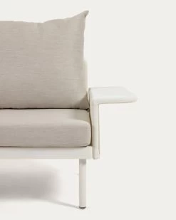 Zaltana Outdoor Corner Sofa And Table Set In Matte White Aluminium 164 Cm | Kave Home 14 Zaltana Outdoor Corner Sofa And Table Set In Matte White Aluminium 164 Cm | Kave Home -Quality Furniture Store S794R33 1D01