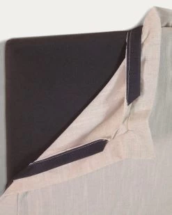 Tanit Headboard With White Linen Removable Cover For 160 Cm Beds | Kave Home -Quality Furniture Store S804 CAB160 SN39 1D02