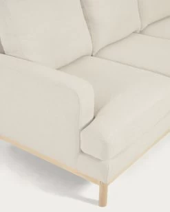 Mihaela 3 Seater Sofa With Right-hand Chaise Longue In White Fleece 264 Cm | Kave Home 14 Mihaela 3 Seater Sofa With Right-hand Chaise Longue In White Fleece 264 Cm | Kave Home -Quality Furniture Store S805 40D PS33 1D01