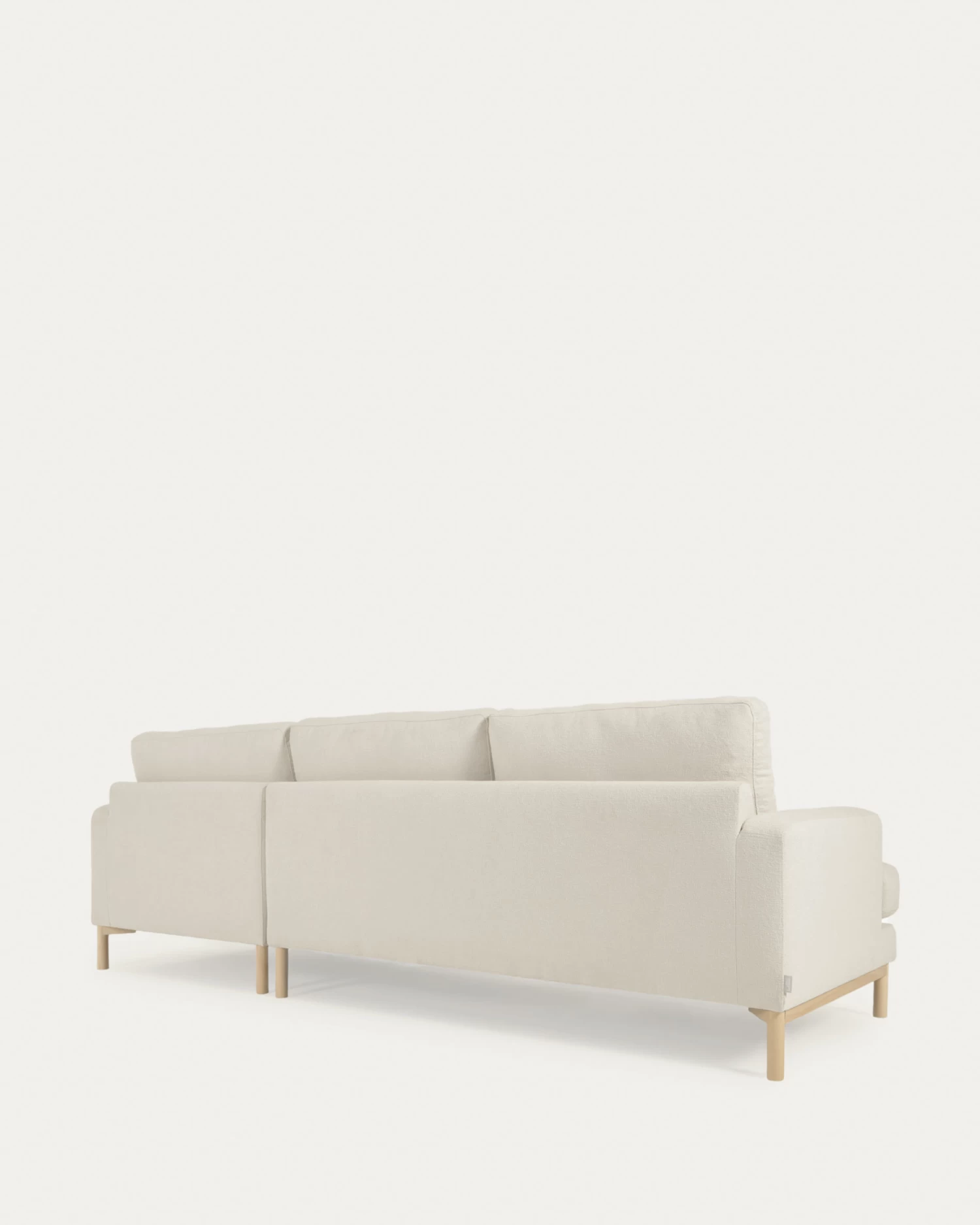 Mihaela 3 Seater Sofa With Right-hand Chaise Longue In White Fleece 264 Cm | Kave Home 12 Mihaela 3 Seater Sofa With Right-hand Chaise Longue In White Fleece 264 Cm | Kave Home - Image 10