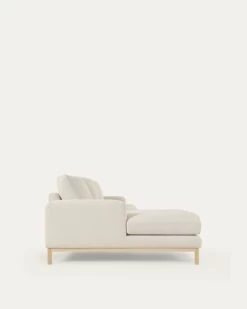 Mihaela 3 Seater Sofa With Left-hand Chaise Longue In White Fleece 264 Cm | Kave Home 19 Mihaela 3 Seater Sofa With Left-hand Chaise Longue In White Fleece 264 Cm | Kave Home -Quality Furniture Store S805 40I PS33 1V03