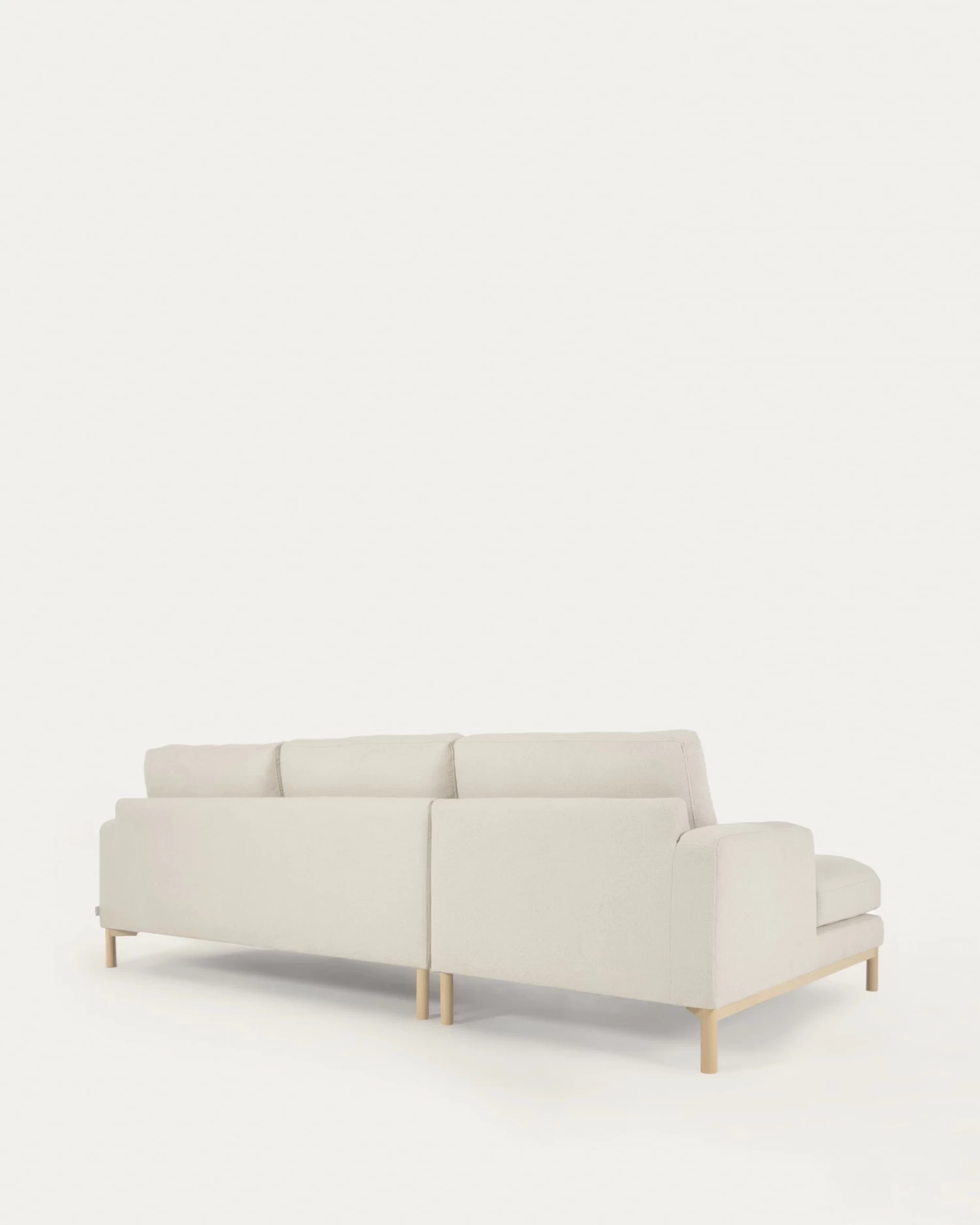 Mihaela 3 Seater Sofa With Left-hand Chaise Longue In White Fleece 264 Cm | Kave Home 11 Mihaela 3 Seater Sofa With Left-hand Chaise Longue In White Fleece 264 Cm | Kave Home - Image 9