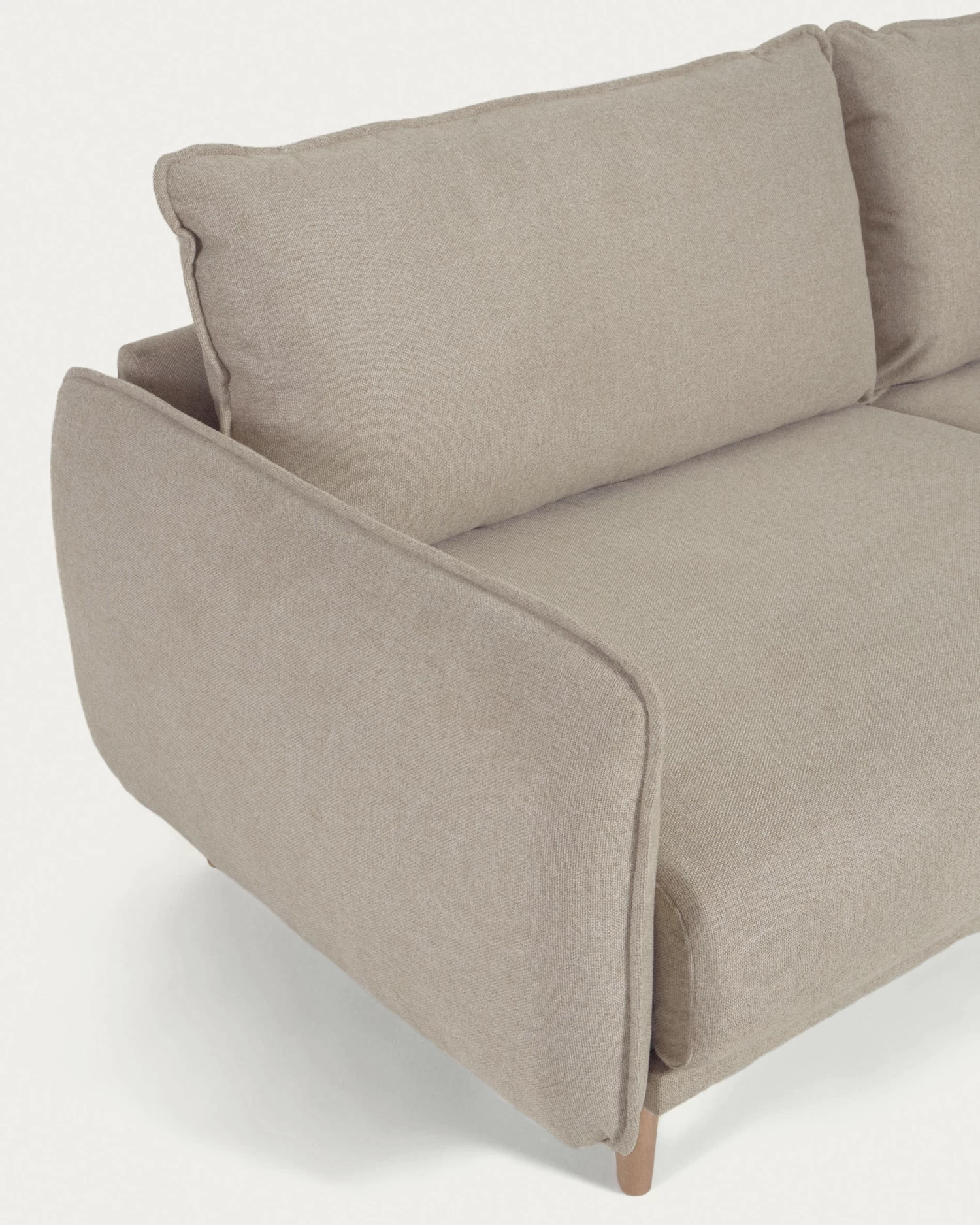 3 Seater Carlota Sofa In Beige 213 Cm | Kave Home 5 3 Seater Carlota Sofa In Beige 213 Cm | Kave Home - Image 3