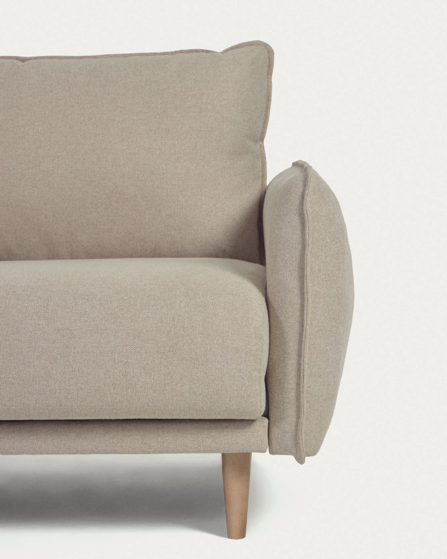 3 Seater Carlota Sofa In Beige 213 Cm | Kave Home 7 3 Seater Carlota Sofa In Beige 213 Cm | Kave Home - Image 5