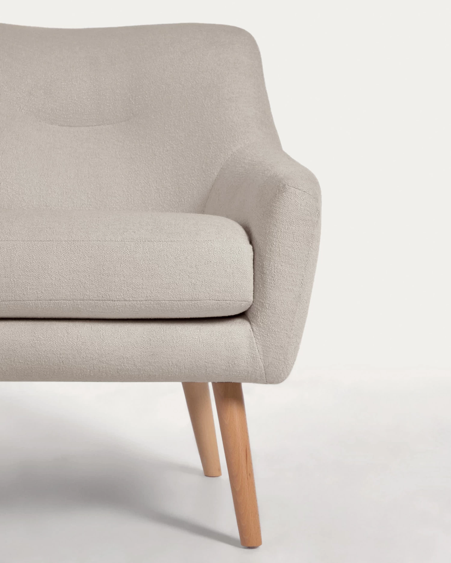 Candela Armchair In Grey Fleece | Kave Home 9 Candela Armchair In Grey Fleece | Kave Home - Image 7