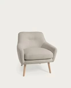 Candela Armchair In Grey Fleece | Kave Home