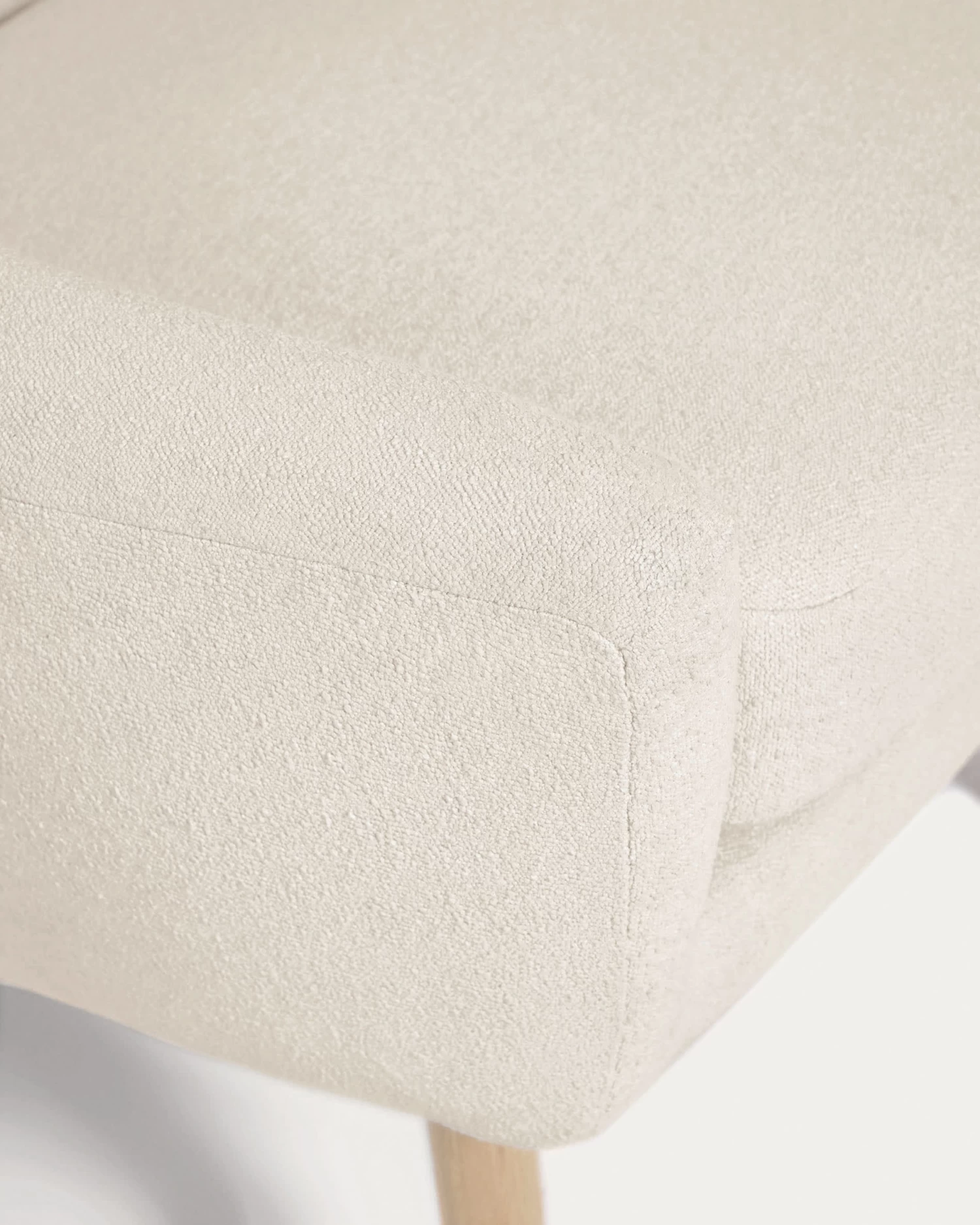 Candela Armchair In White Fleece | Kave Home 7 Candela Armchair In White Fleece | Kave Home - Image 5