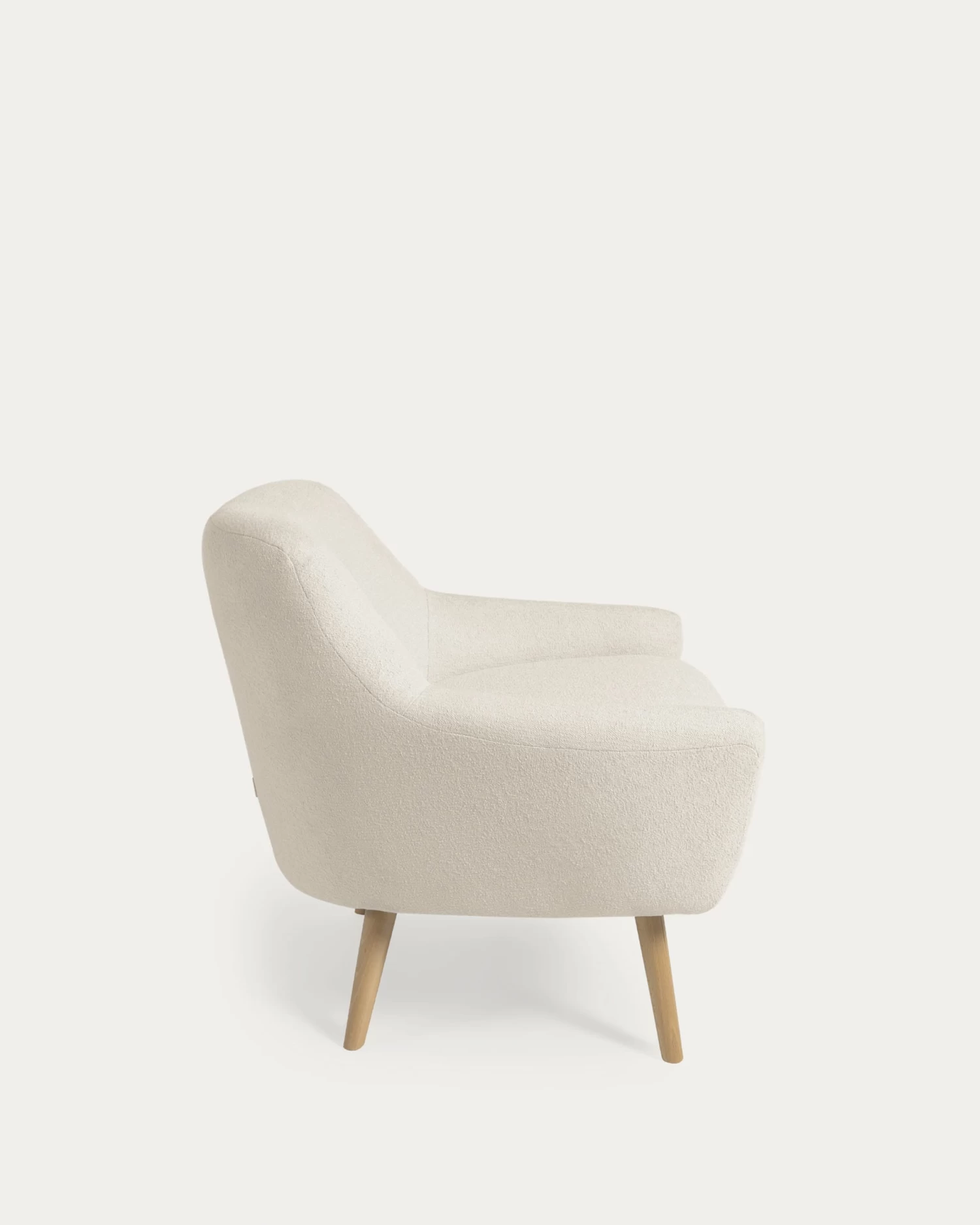 Candela Armchair In White Fleece | Kave Home 8 Candela Armchair In White Fleece | Kave Home - Image 6
