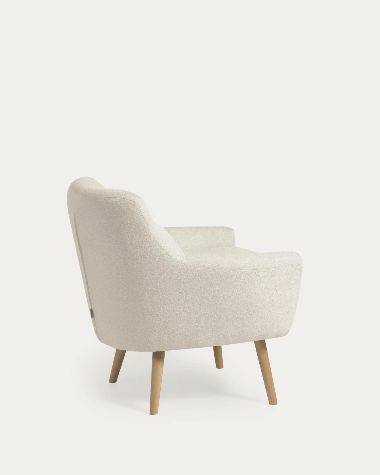 Candela Armchair In White Fleece | Kave Home 10 Candela Armchair In White Fleece | Kave Home - Image 8