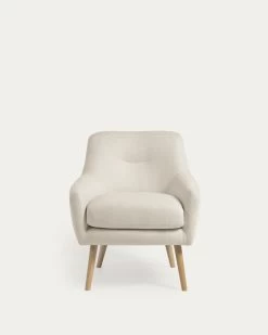 Candela Armchair In White Fleece | Kave Home 20 Candela Armchair In White Fleece | Kave Home -Quality Furniture Store S808 10 PS33 1V04
