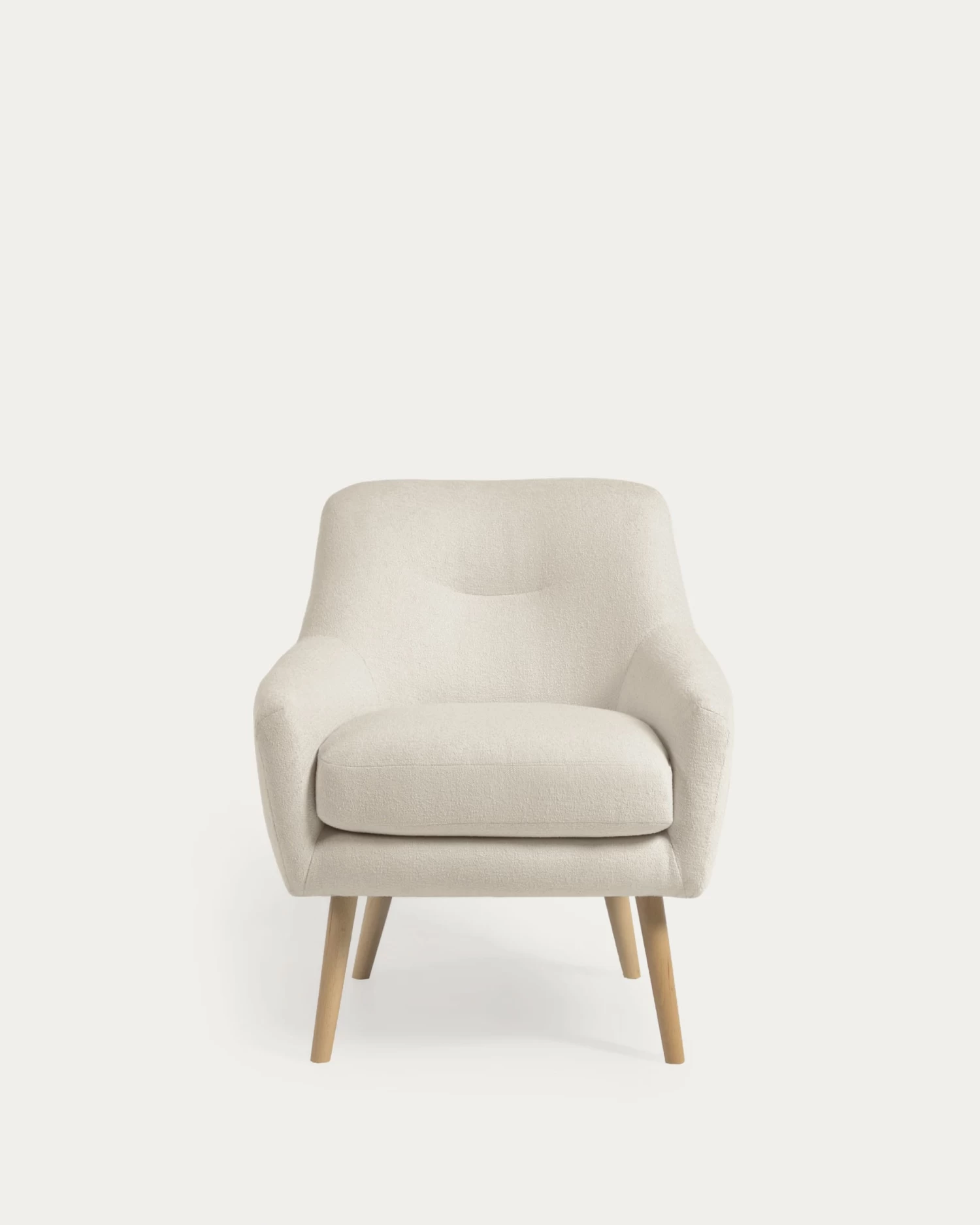 Candela Armchair In White Fleece | Kave Home 11 Candela Armchair In White Fleece | Kave Home - Image 9