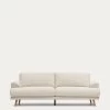 Karin 3 Seater Sofa In Beige With Solid Beech Wood Legs 231 Cm | Kave Home -Quality Furniture Store S809 30 SI39 1V01