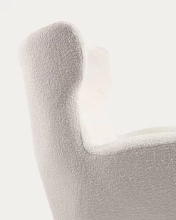 Patio Armchair In White Fleece With Solid, Natural Rubberwood Legs 16 Patio Armchair In White Fleece With Solid, Natural Rubberwood Legs -Quality Furniture Store S810 10 J33 1D02