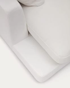 Gala Left Chaise Longue In White, 193 X 105 Cm -Quality Furniture Store S821CHIZSE05 1D02