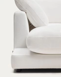 Gala 3 Seater Sofa With Double Chaise Longue In White, 210 Cm -Quality Furniture Store S821 42 SE05 1D02
