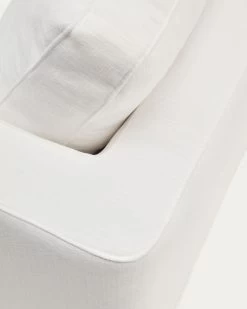 Gala 3 Seater Sofa With Double Chaise Longue In White, 210 Cm -Quality Furniture Store S821 42 SE05 1D03