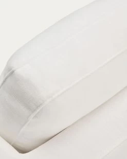 Gala 3 Seater Sofa With Double Chaise Longue In White, 210 Cm -Quality Furniture Store S821 42 SE05 1D04