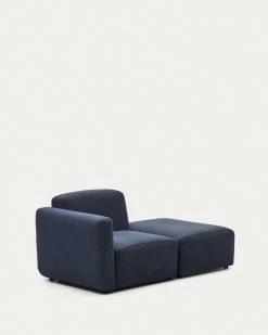Neom 1 Seater Modular Sofa With Back Module In Blue 169 Cm | Kave Home -Quality Furniture Store S82611AU25 1V02