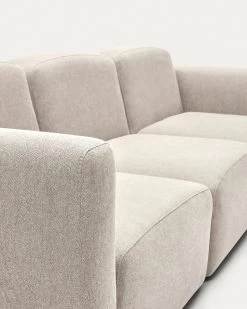 Neom 3 Seater Modular Sofa In Beige 263 Cm | Kave Home -Quality Furniture Store S82630AU12 1D03