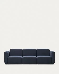 Neom 3 Seater Modular Sofa In Blue 263 Cm | Kave Home